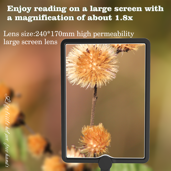 Magnifying Glass for Reading, Large Lightweight Magnifier with LED Lights Provide Full Book Page Viewing Area Evenly Lit Perfec