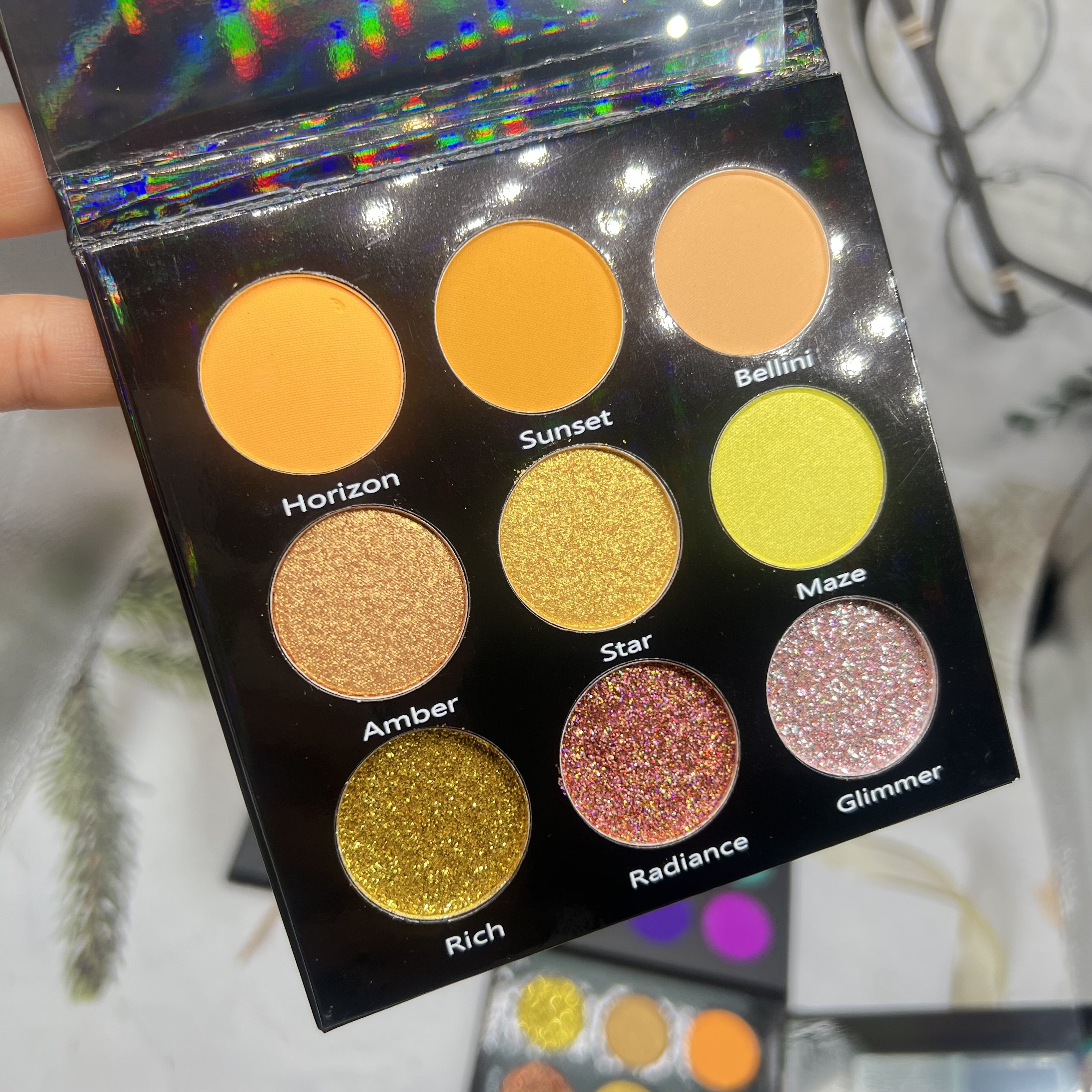 Private Label Glitter Eyeshadow Private Label Eyeshadow Palette Custom Eye Shadow Magnetic Palette Glitter