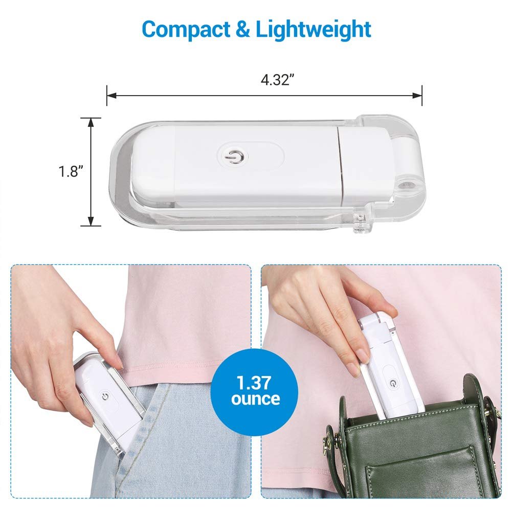 USB Rechargeable Book Reading Light Warm White Brightness Adjustable for Eye-Protection LED Clip on Book Lights Portable light