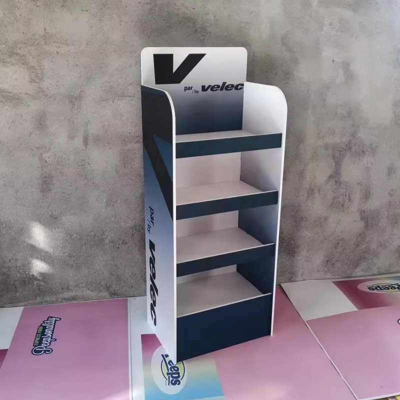 Customized Shop Plastic Floor Display Rack Pvc Foam Board Display Stand Pvc Foam Display Rack