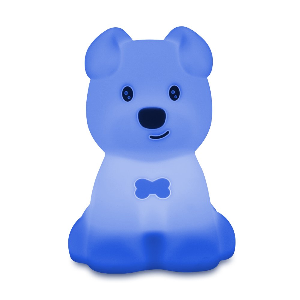 usb night light silicone dog small table lamp silicone led lights custom children's night light