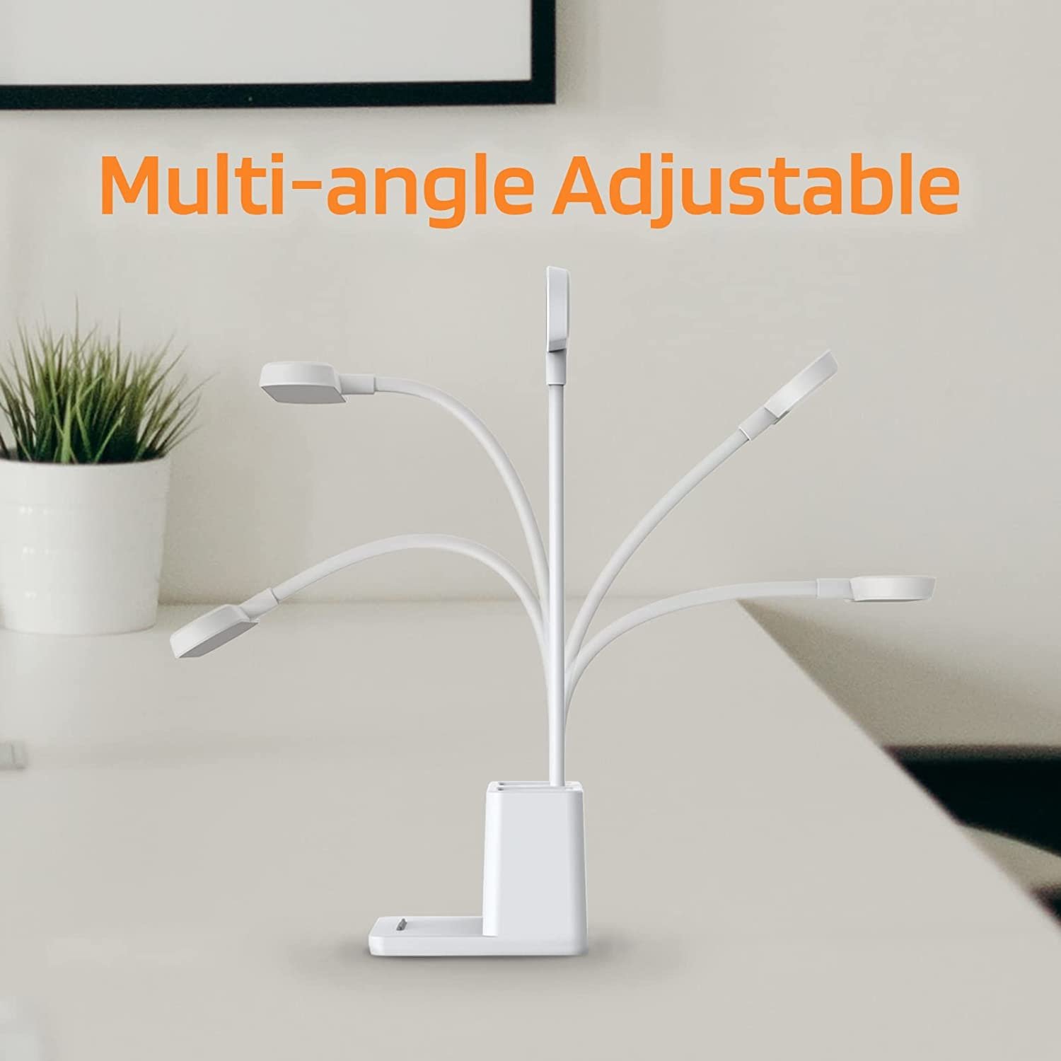 Wholesale Book Foldable Wireless Charger Lamp With Pen holder Led Rechargeable Bedside Study Reading Light/Desk Lamp/Table Lamp