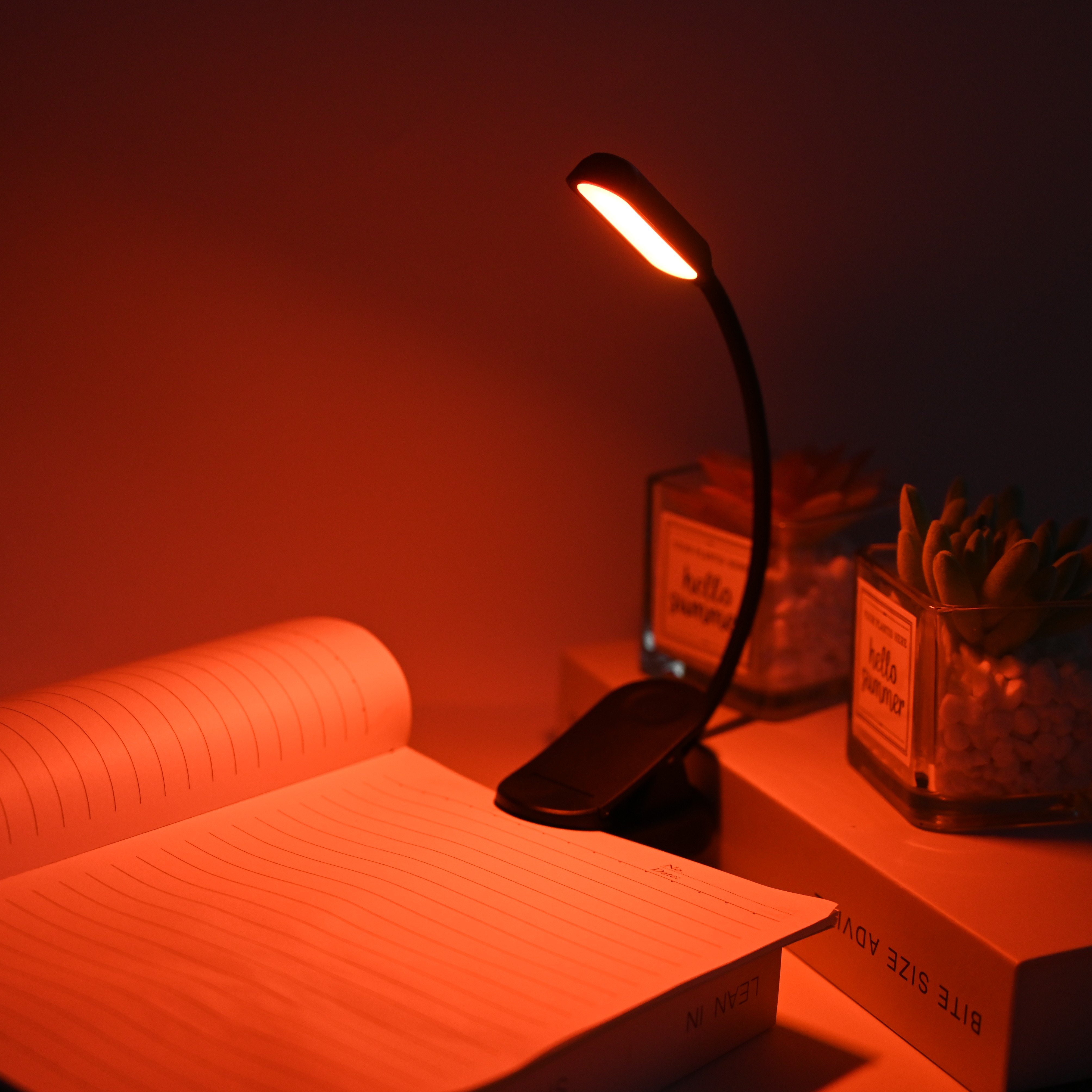 Portable Mini flexible USB Rechargeable Book Light LED book reading kids night light clip lamp for reading book in bed