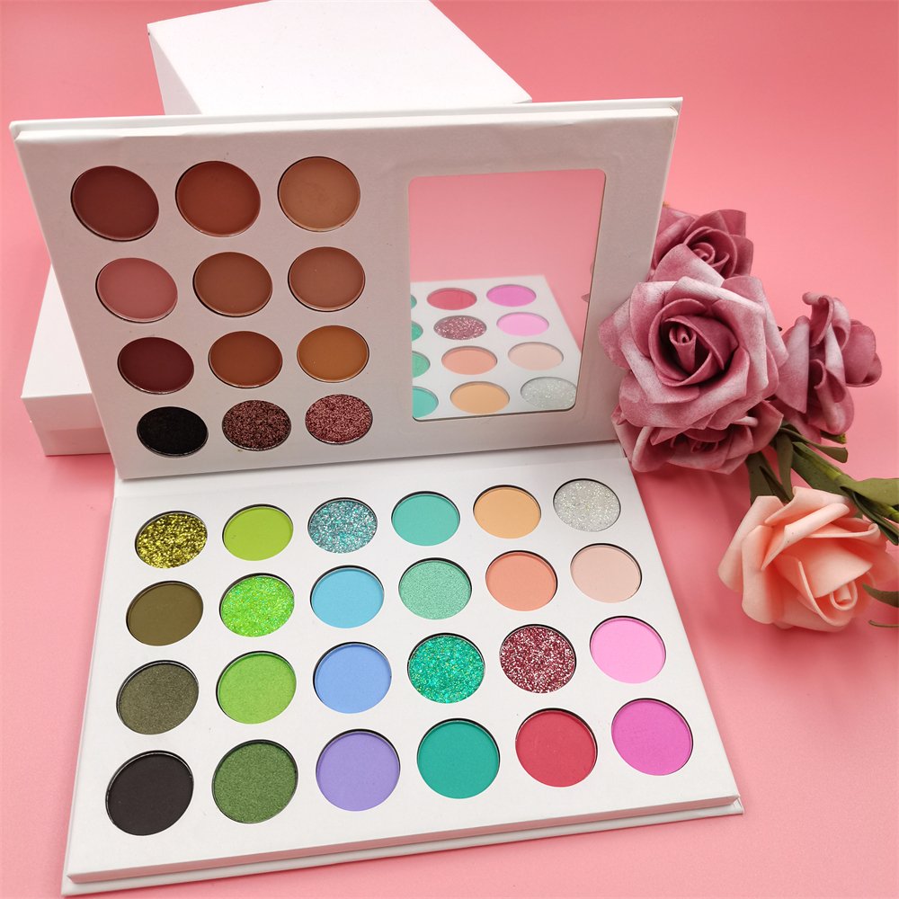Wholesale 36colors Eyeshadow Palette Book Makeup Eye Shadow Palette Private Label Matte Shimmer Glitter Vegan Eyeshadow Palette
