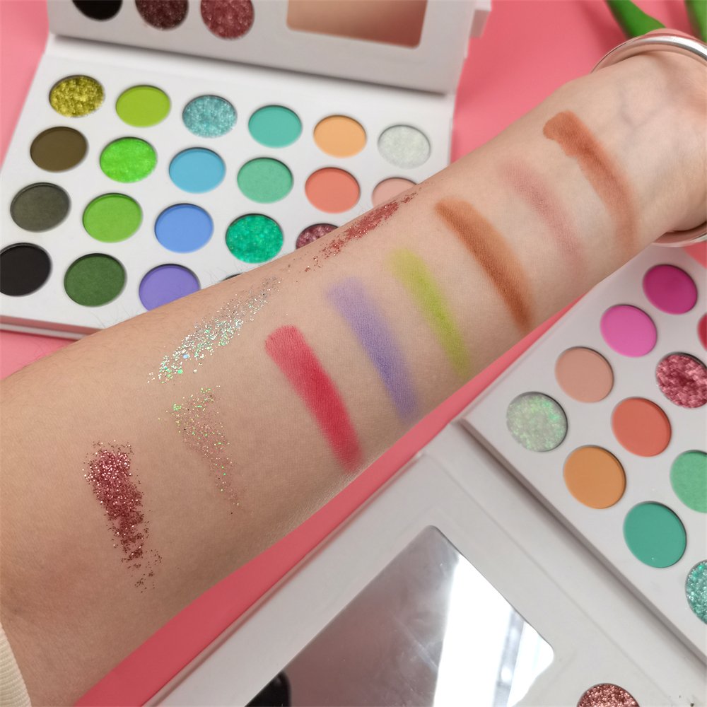 Wholesale 36colors Eyeshadow Palette Book Makeup Eye Shadow Palette Private Label Matte Shimmer Glitter Vegan Eyeshadow Palette