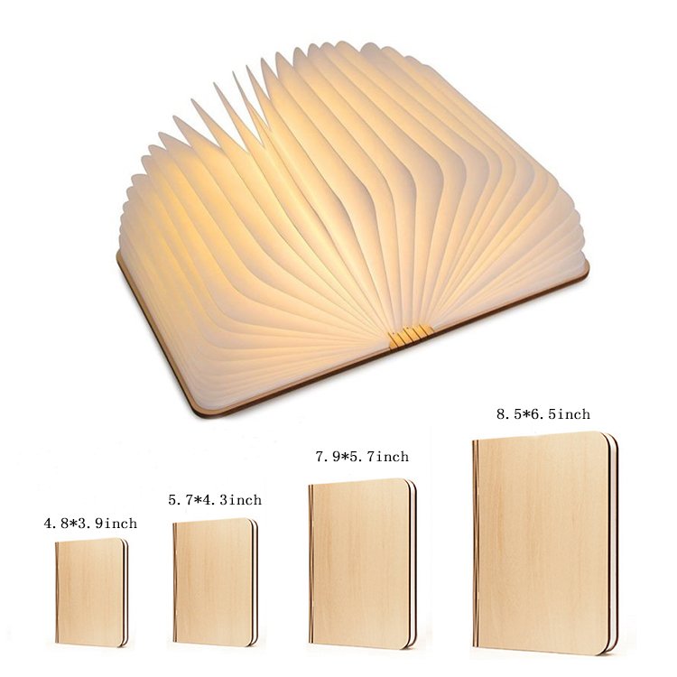 best selling novelties rechargeable lamp led folding book light