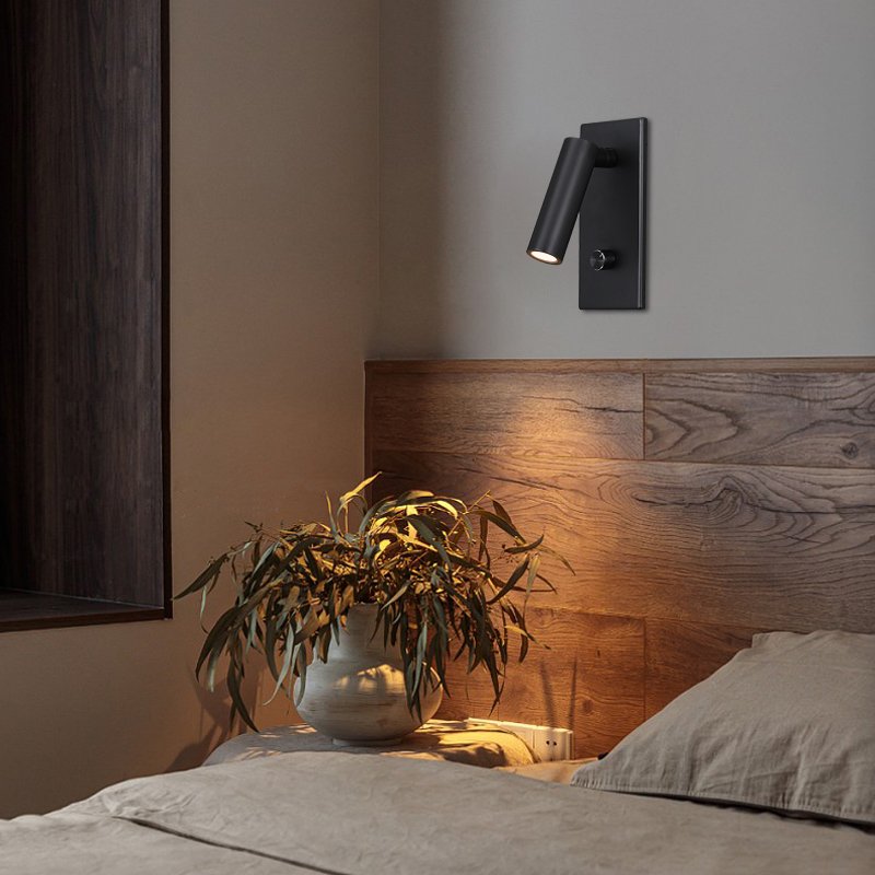 3W Led Dimmable led book light Adjustable Folding Indoor Reading Bedside Lamp For Bedroom Hotel Wall Sconce
