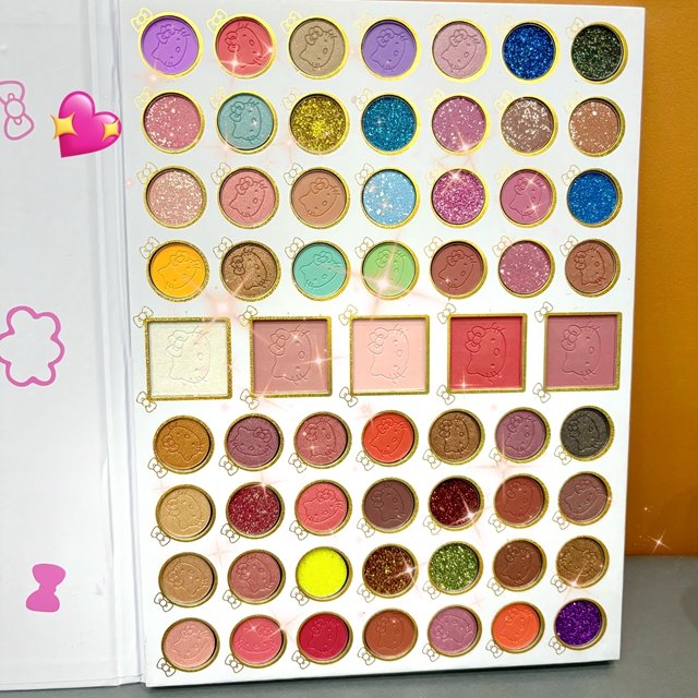 61 color hello kit High Quality Eye shadow Palette book glitter beauty Makeup vegan shadow Palette Glitter Powder cosmetics set