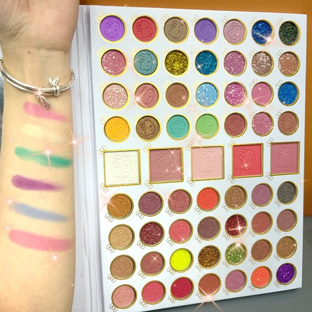 61 color hello kit High Quality Eye shadow Palette book glitter beauty Makeup vegan shadow Palette Glitter Powder cosmetics set