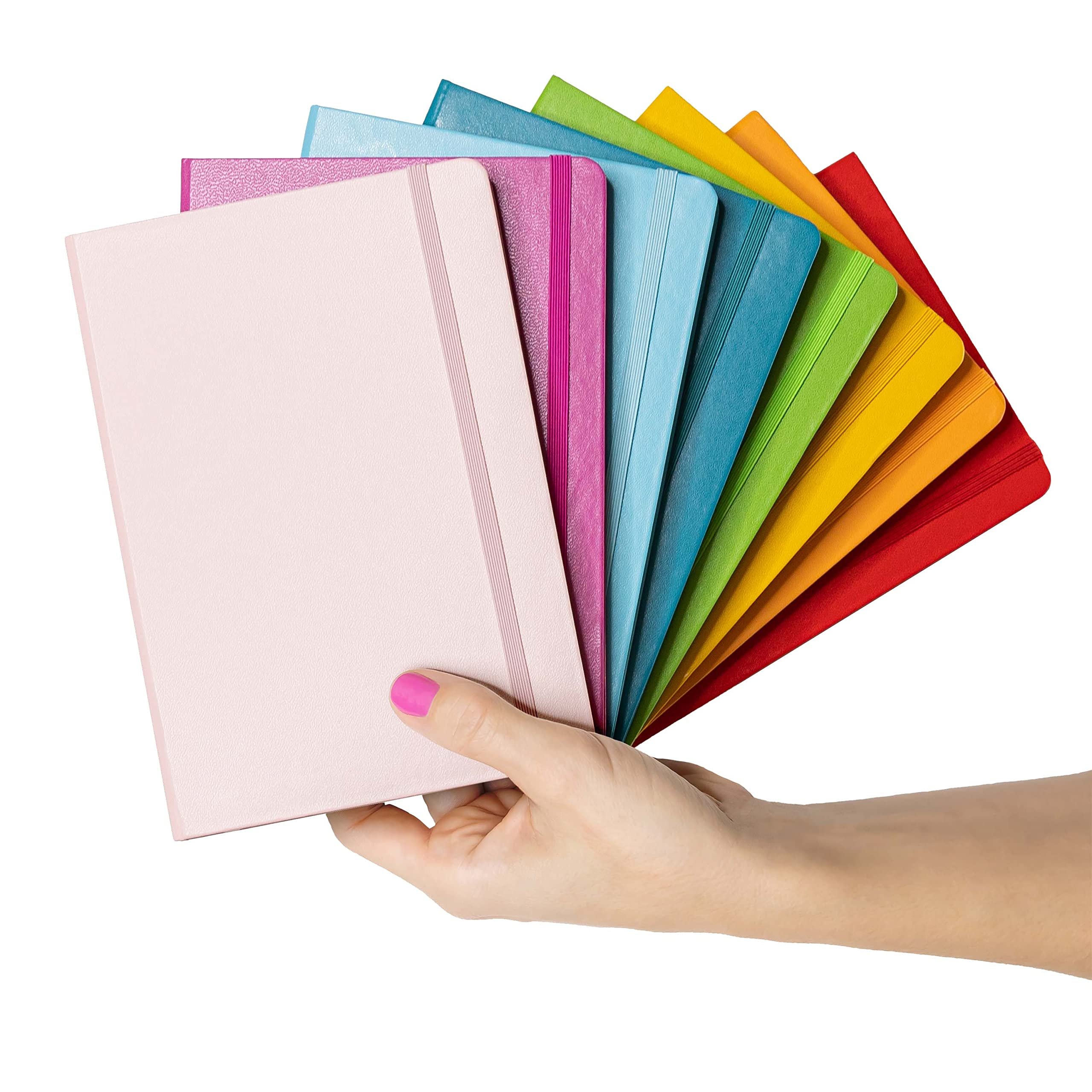 Simple Custom Small MOQ Hardcover A5 Diary Journal Lined Pages PU Leather Notebook