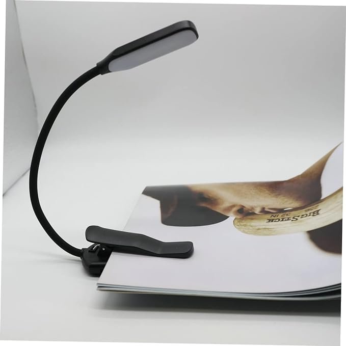 Led Reading Rechargeable 2024 Usb Portable Book Lights Clip Flexible Plastic Small Mini In Bed Night Book Lamp