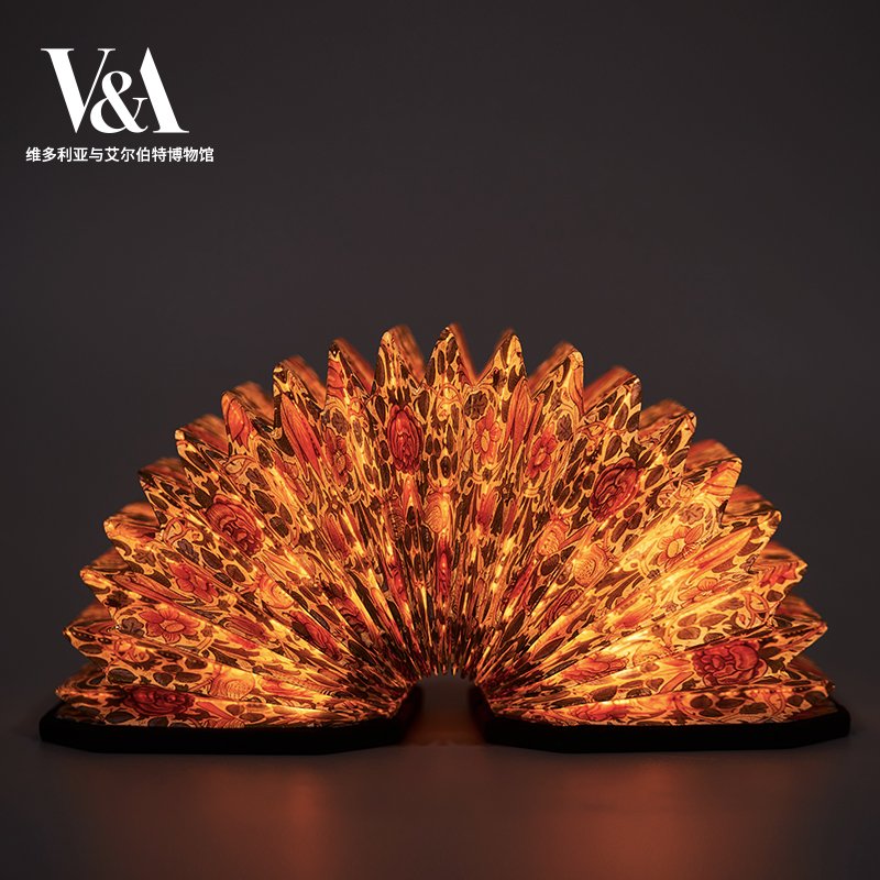 Luxury Rotating ABS Book Lamp with Rechargeable Battery for Museum Cultural IP Gifts