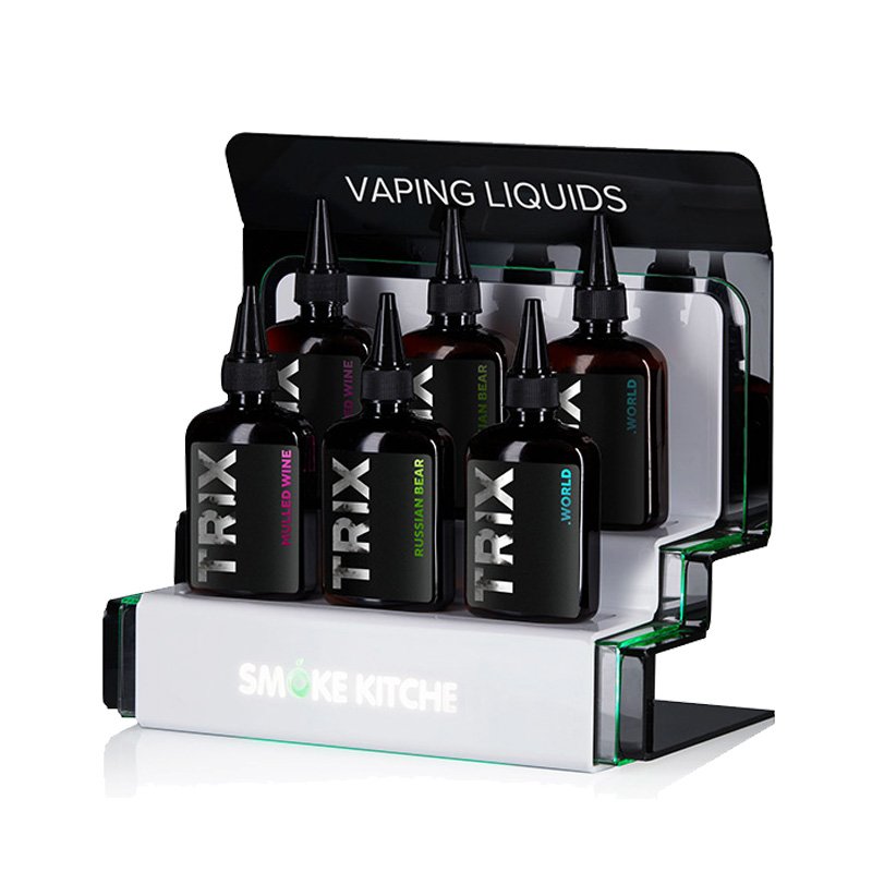 Double Sided Transparent Display Retail Store shelf Custom Made Acrylic Riser Beverage Acrylic Display