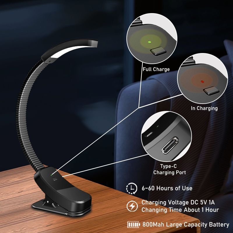 New Design Magnet Adhesion Book Light Maintenance Auxiliary Lighting led Car reading book light