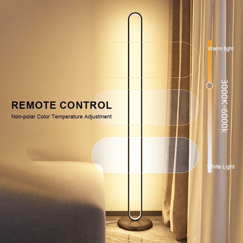 Modern minimalist bedroom bedside eye protection led home goods decor Living Room remote control lighting floor light lamp