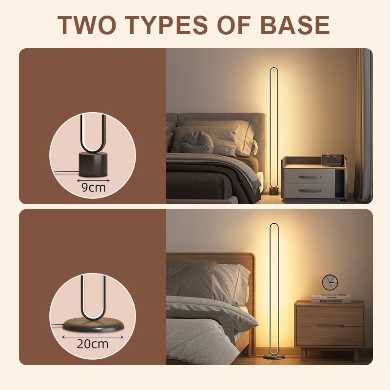 Modern minimalist bedroom bedside eye protection led home goods decor Living Room remote control lighting floor light lamp