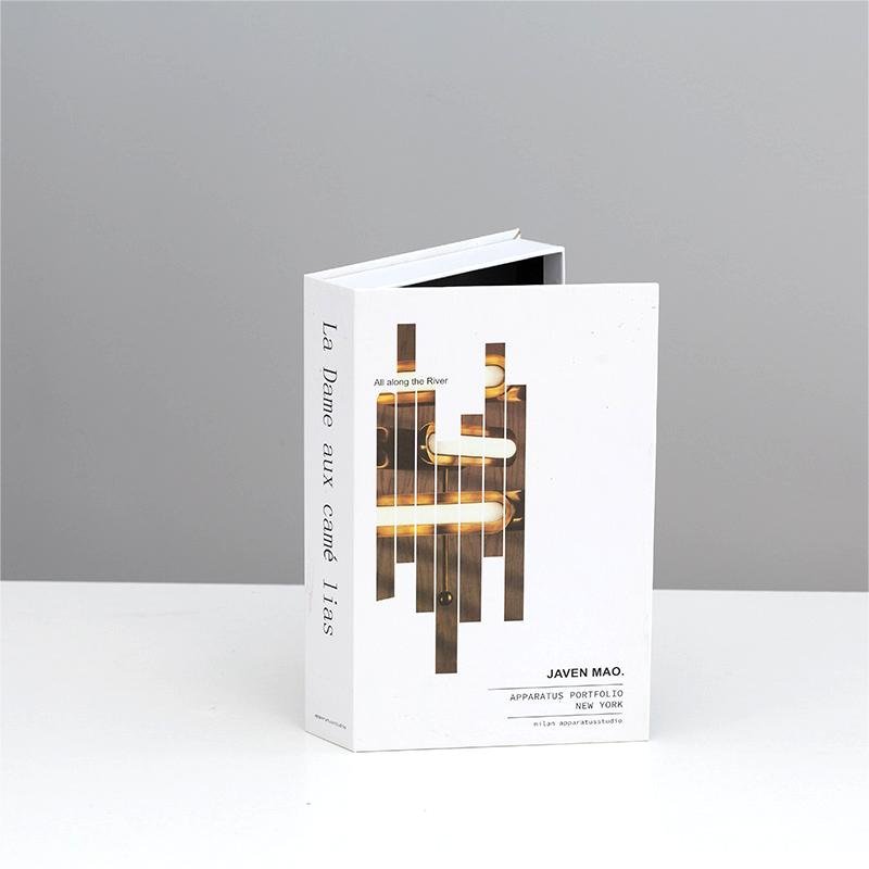 Wholesale Book Shaped Gift Packaging Boxes High Quality Decorative Fake Book with Hot Stamping Table Book Decor