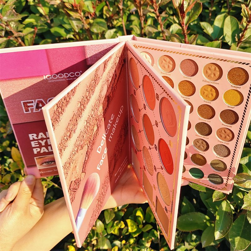 2024 Newest Eyeshadow Book Cosmetic Makeup Glitter Shimmer Eye Shadow Powder Matte Glitter Eye Shadow Palette