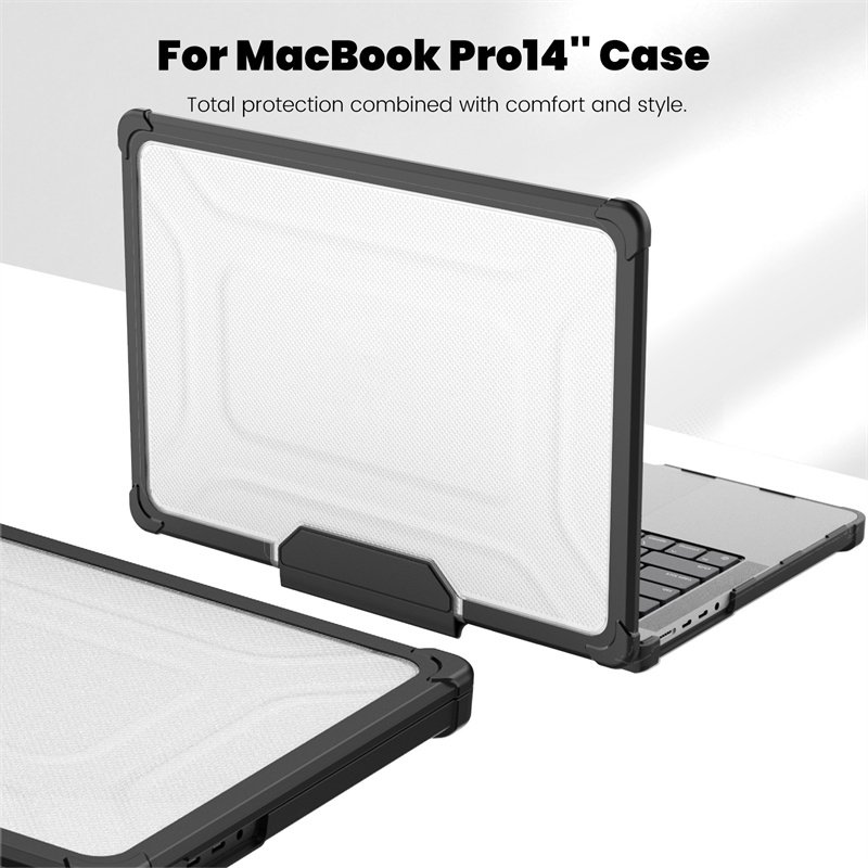 New Transparent Laptop Case Shockproof Hard TPU+PC Case for Mac Book Pro 14 2021 2023 Released A2442 M1 Pro M1 Max A2779