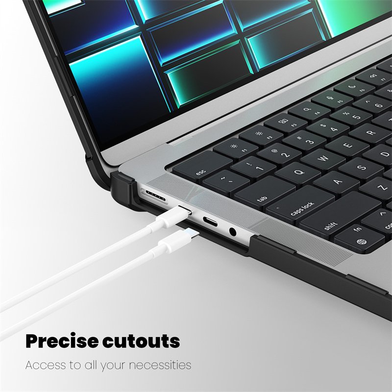 New Transparent Laptop Case Shockproof Hard TPU+PC Case for Mac Book Pro 14 2021 2023 Released A2442 M1 Pro M1 Max A2779
