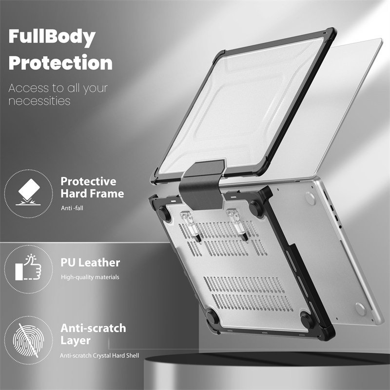 New Transparent Laptop Case Shockproof Hard TPU+PC Case for Mac Book Pro 14 2021 2023 Released A2442 M1 Pro M1 Max A2779