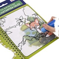 Custom Printed Paint Kids Book toys with Magical Floating Water Pens for Fun