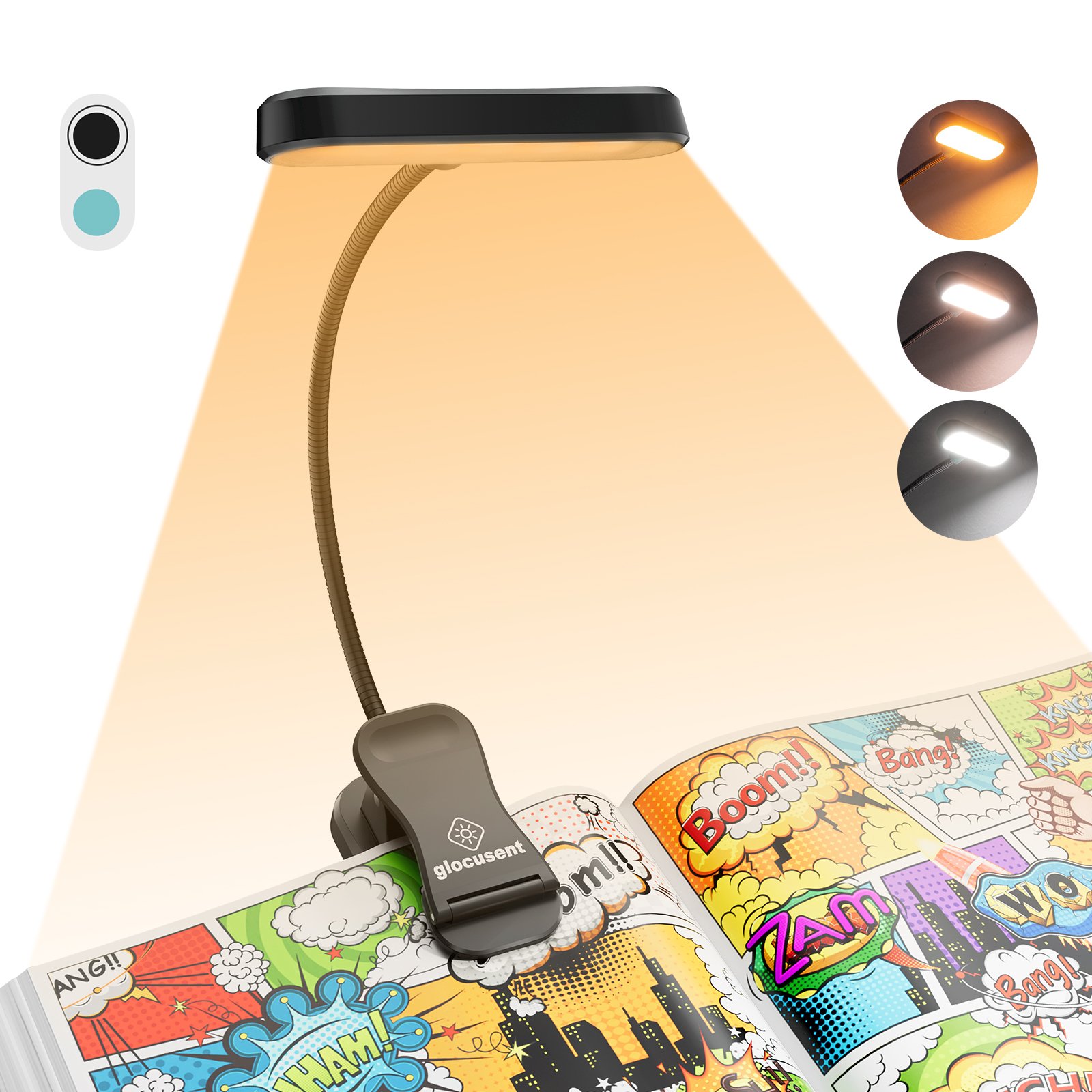 Source factory wholesale mini light book led bedside reading lamp rechargeable dimmable led bedside reading book lamp