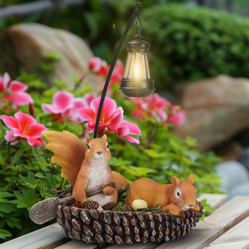 BSCI Factory Solar Frog Reading Book Figurine Light Resin Chair Statue Outdoor Table Decor