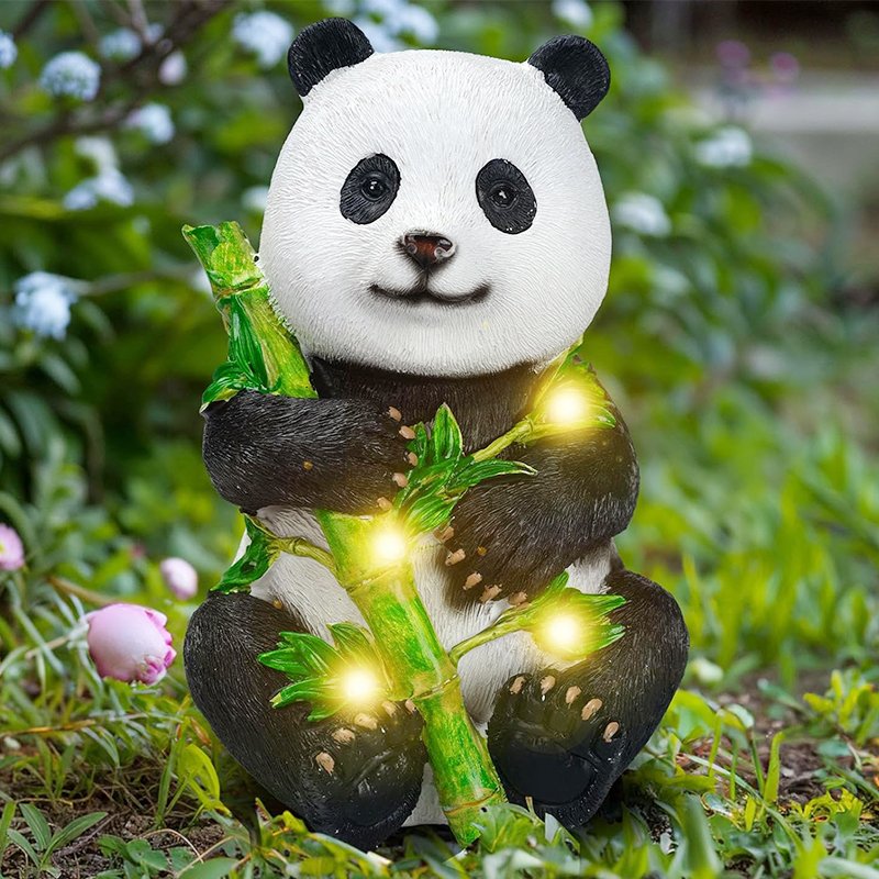 BSCI Factory Solar Frog Reading Book Figurine Light Resin Chair Statue Outdoor Table Decor