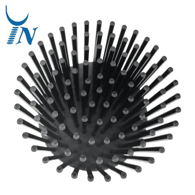 Aluminum Stamping Pin Fin Cold Forging Heat sink Anodizing Surface Treatment Cylindrical Cold Forged LED Light Heat Sink