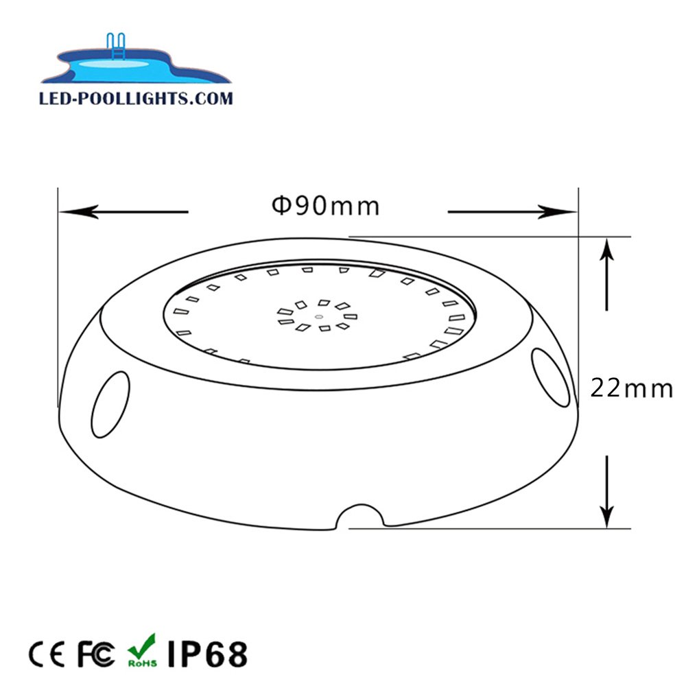Surface Mounted Control RGB 316SS AC/DC12V Waterproof Marine Aquarium Led Lighting Submarine LED Underwater Boat Light