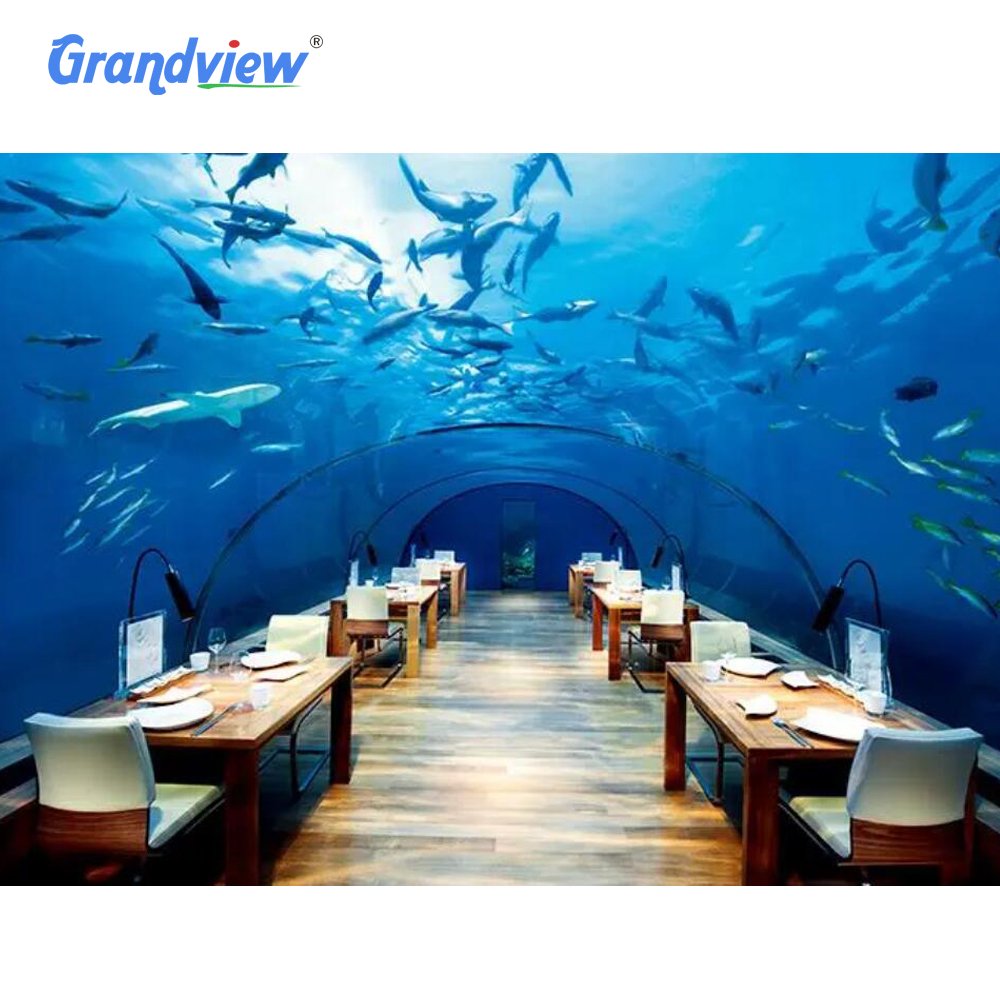 Super Transparent Aquariums Design With Acrylic For Restaurant, Aquarium Decoration underwater restaurant