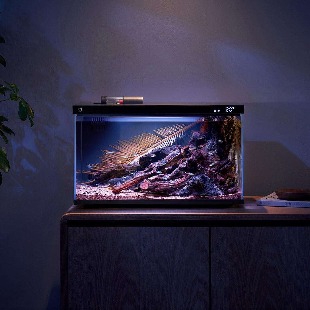 Xiao mi Mijia Smart Fish Tank Work With Mijia APP Mobile controlled remote feeding Smart Lighting System Light Aquarium