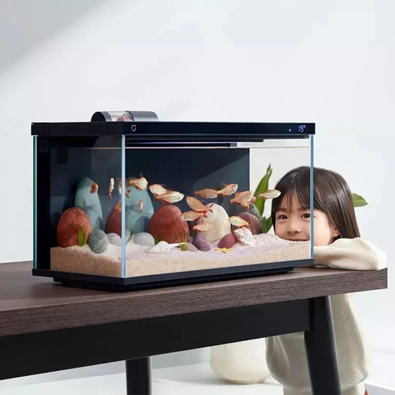Xiao mi Mijia Smart Fish Tank Work With Mijia APP Mobile controlled remote feeding Smart Lighting System Light Aquarium