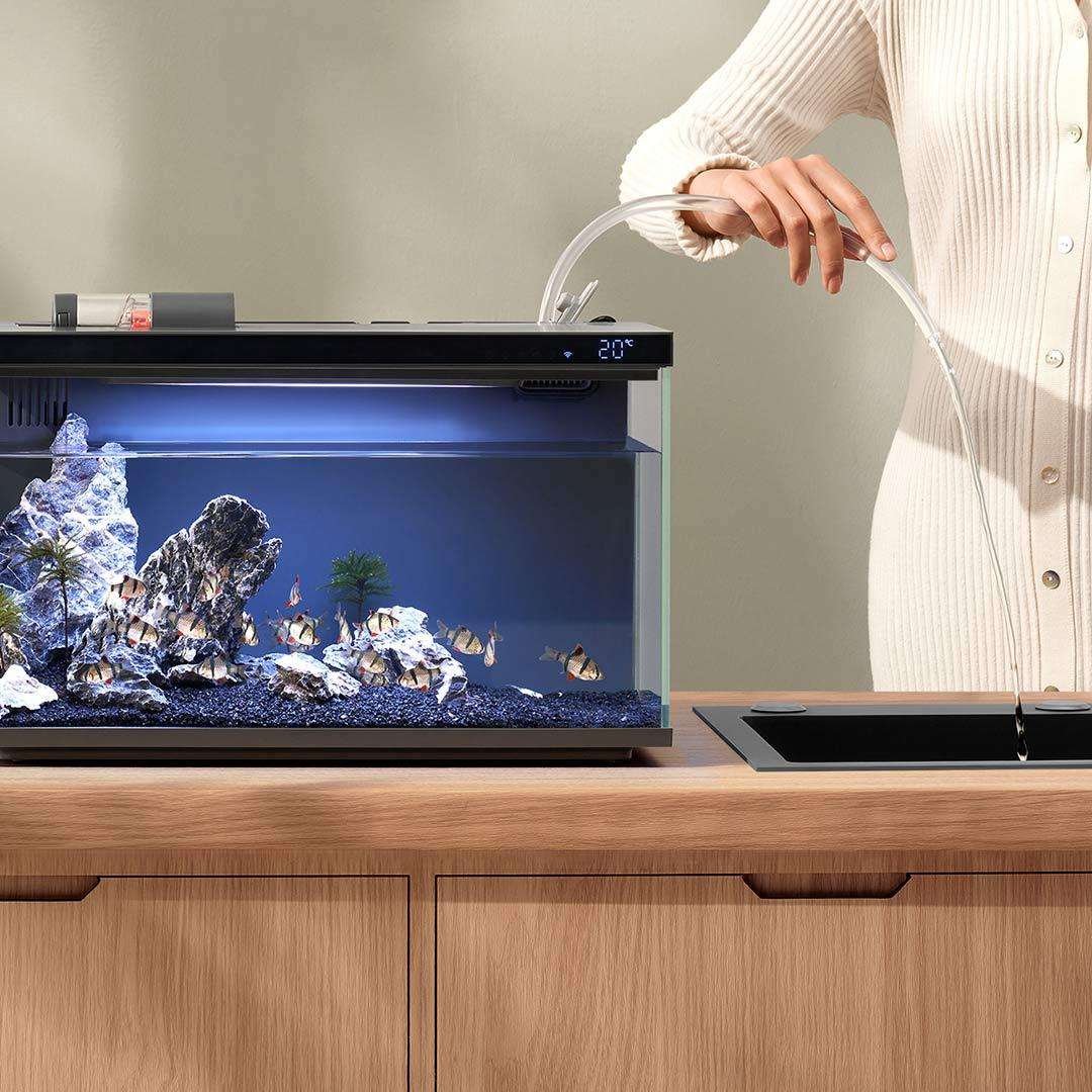 Xiao mi Mijia Smart Fish Tank Work With Mijia APP Mobile controlled remote feeding Smart Lighting System Light Aquarium