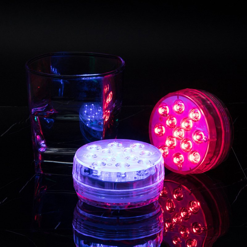 24-key remote control LED knob underwater light Aquarium fish tank underwater decoration candle light colorful plum dive light