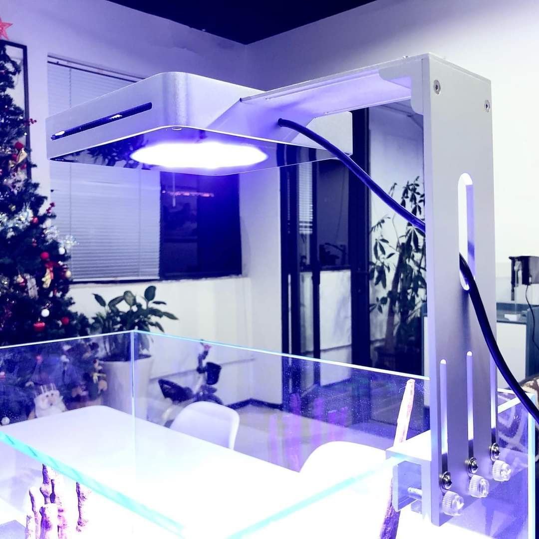 Aqua Pro 120W Marine Full Spectrum Four Channels LED Aquarium Light with WIFI or Smart Controller and Adjustable Bracket