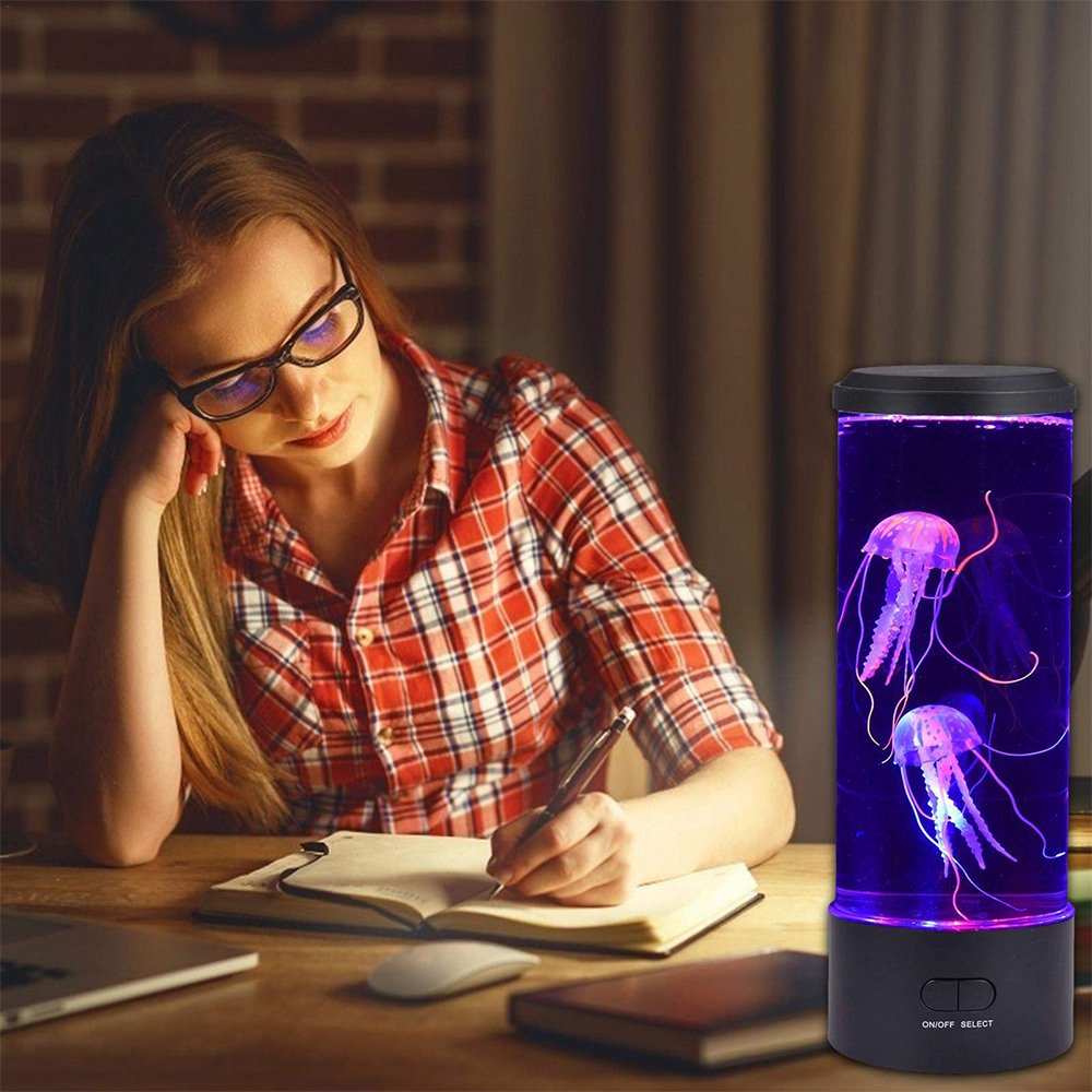7 Color Changing Electric Round Jelly Fish Aquarium Light
