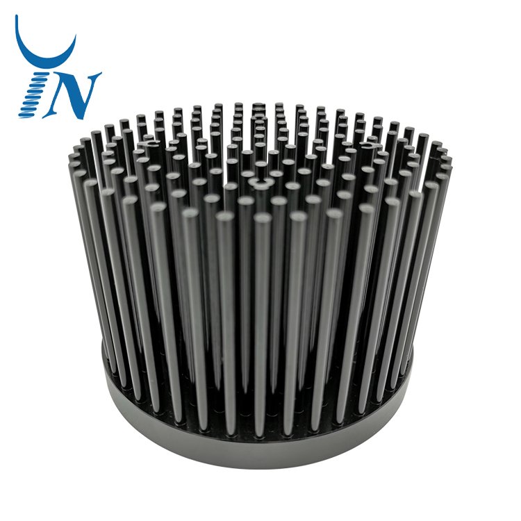 Custom Aluminum Cold Forging Heat sink Stamping Process Cold Forged LED Light Heat Sink with Anodizing OEM