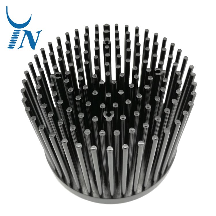 Custom Aluminum Cold Forging Heat sink Stamping Process Cold Forged LED Light Heat Sink with Anodizing OEM