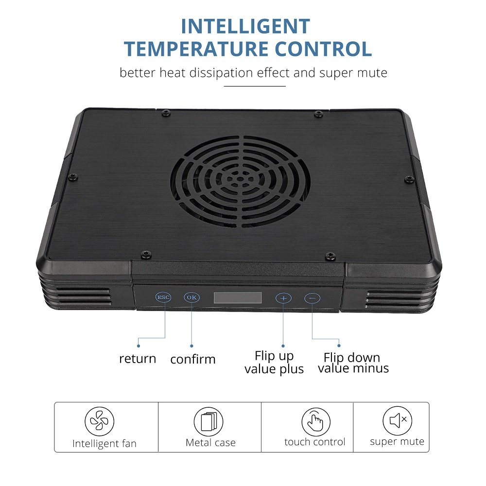 intelligent temperature control 30w 52w 75w saltwater marine lights netlea light 8500k aquarium led lighting