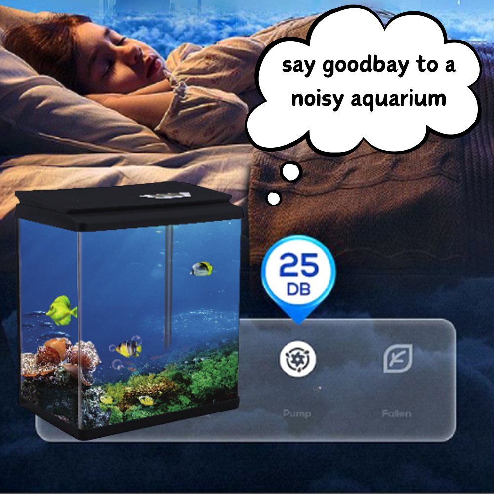 Home Aquarium Fish Tank Self Cleaning Betta Fish Tank With Lights Filter Water Pump