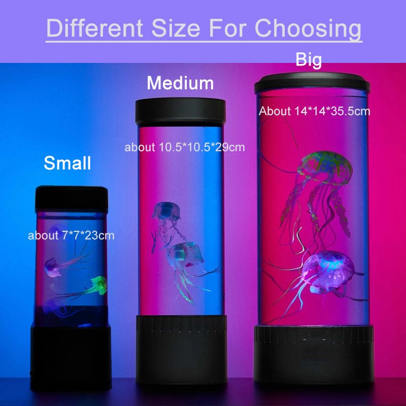 Xmas Smart Home Light Led Floating Jellyfish Remote Control Usb Power Decorative Colorful Night Lamp Tank For Kid Room