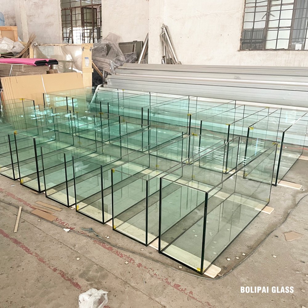 Commercial Supermarket 3 layers Display Live Lobster Seafood Farming glass Tank Fish Tank Display