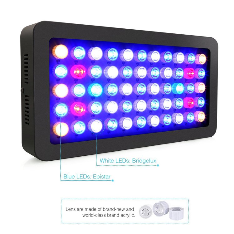 Blue white red green UV full spectrum coral reef used led aquarium light