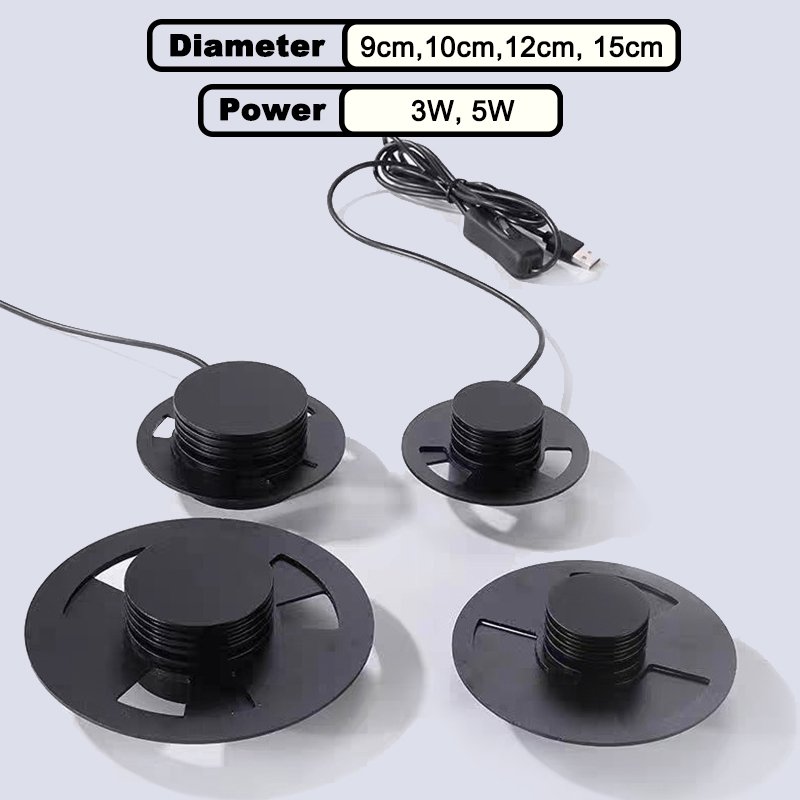 Promotion factory directly microlandschaft light glass plant terrarium USB water plant light moss bottle grow light