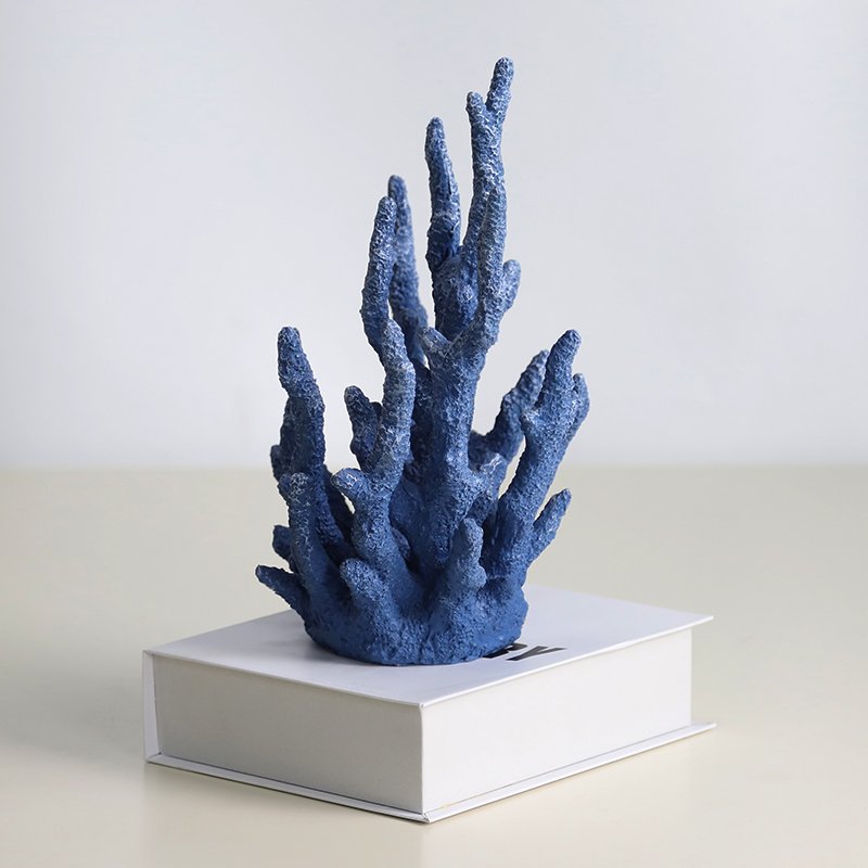 Nautical resin artificial coral reef for aquarium decoration