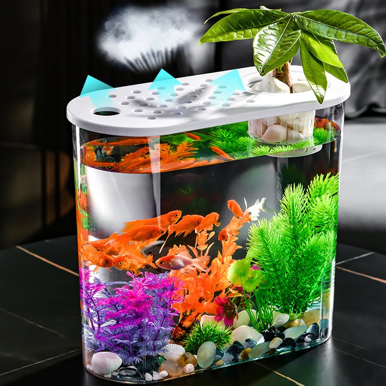 Creative small goldfish tank Acrylic aquarium fish tank aquariums for office
