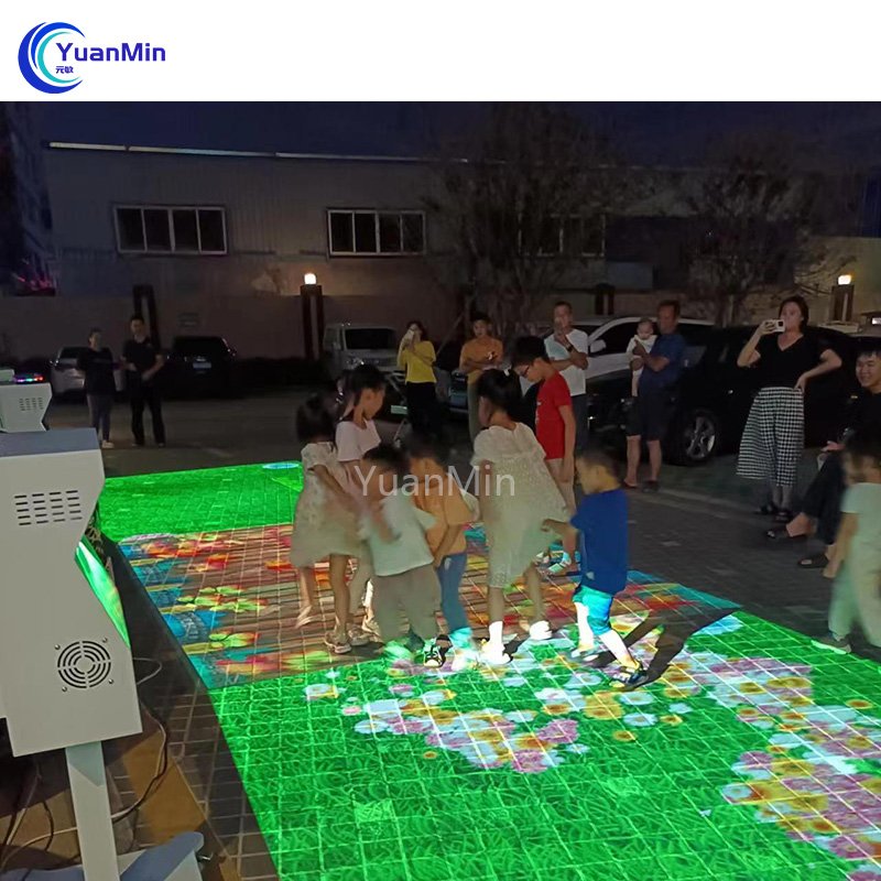 2024 new interactive outdoor ground projection interactive lighting Advertising Equipment