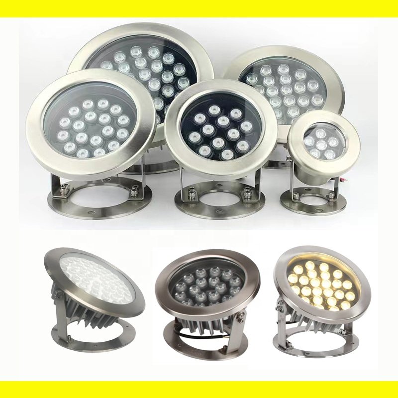 High Power50W 72W 108W RGB Color LED Underwater Fountain Light for Pool Pond Aquarium